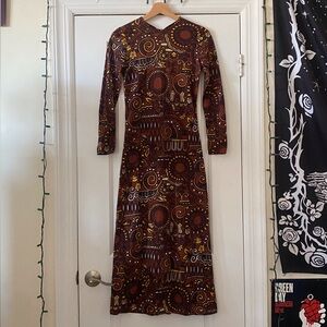 Vintage Full Length Bodycon Dress